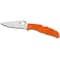 Spyderco 2024 Spyderco Endura 4 Lightweight Orange Flat Ground Plain SPY-C10FPOR - alternate 2